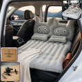Car Air Mattress Bed Set with Inflatable Cushions and Pump -1 Set (Mix Design)