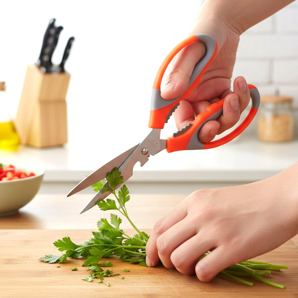 Heavy Duty Multipurpose Stainless Steel Kitchen Scissors (1 Pc)