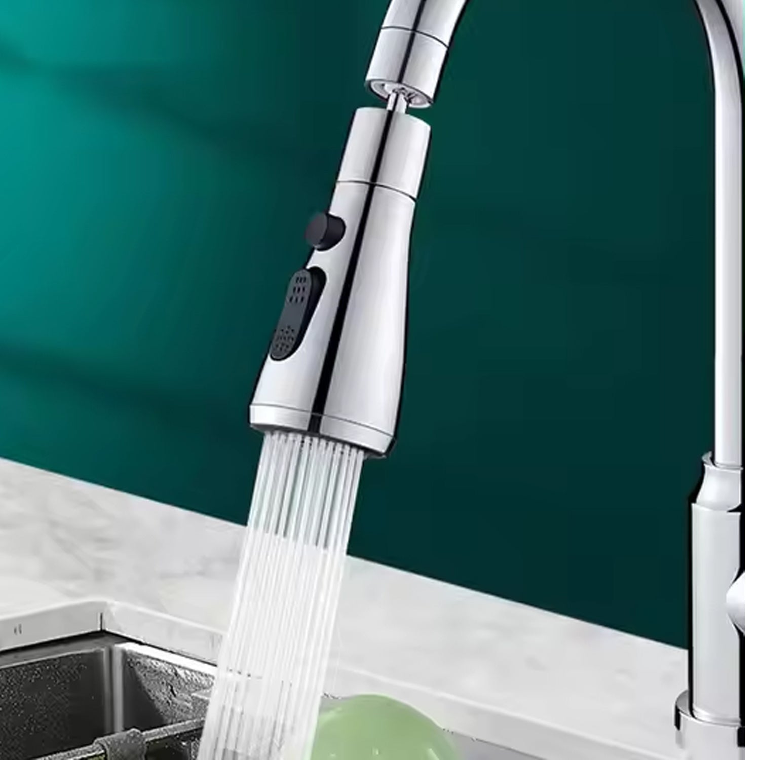 Kitchen Faucet 3-Function Pull Down Sink Sprayer (1 Pc)