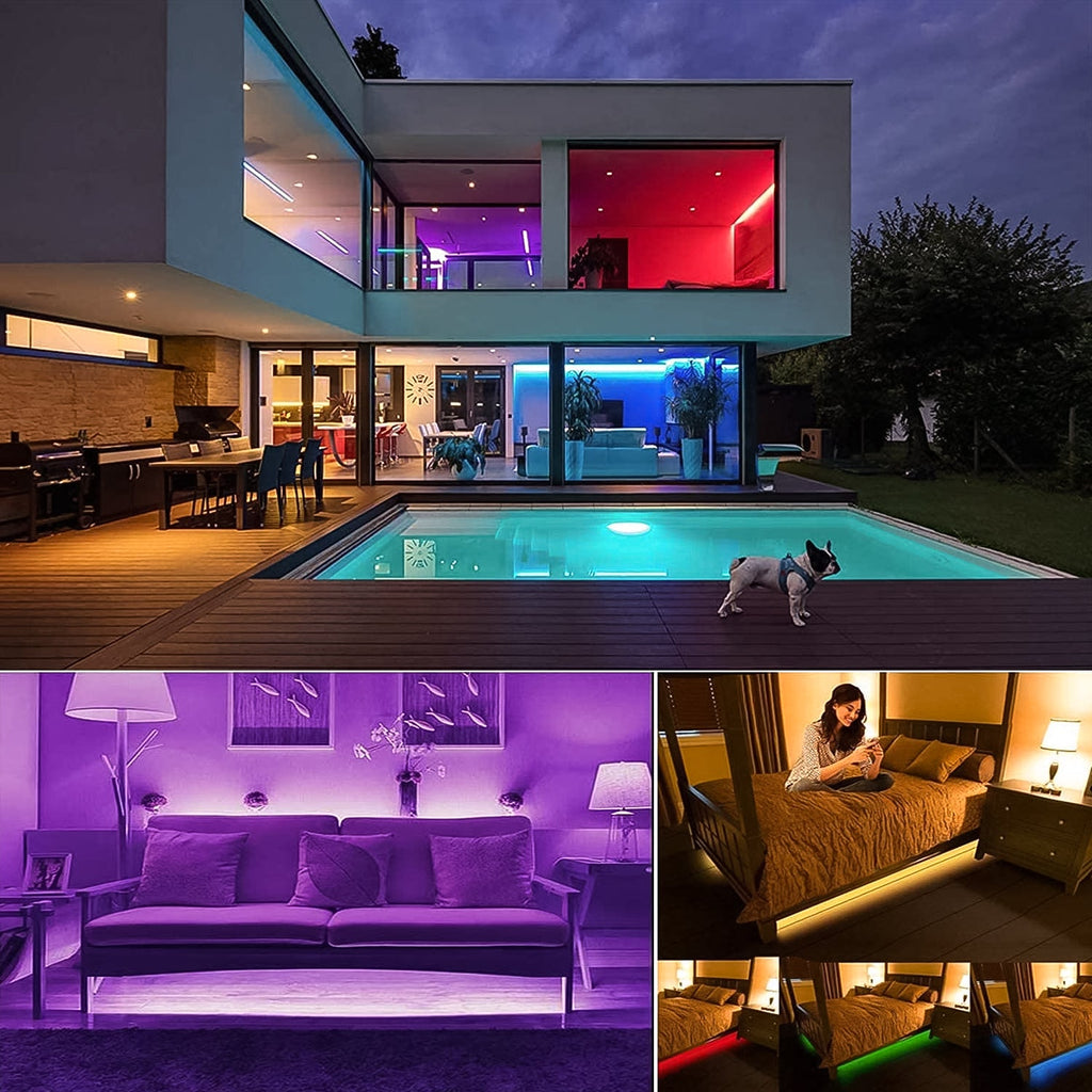 DeoDap 3M RGB LED Strip Lights LED Mood Lights - alternative angle