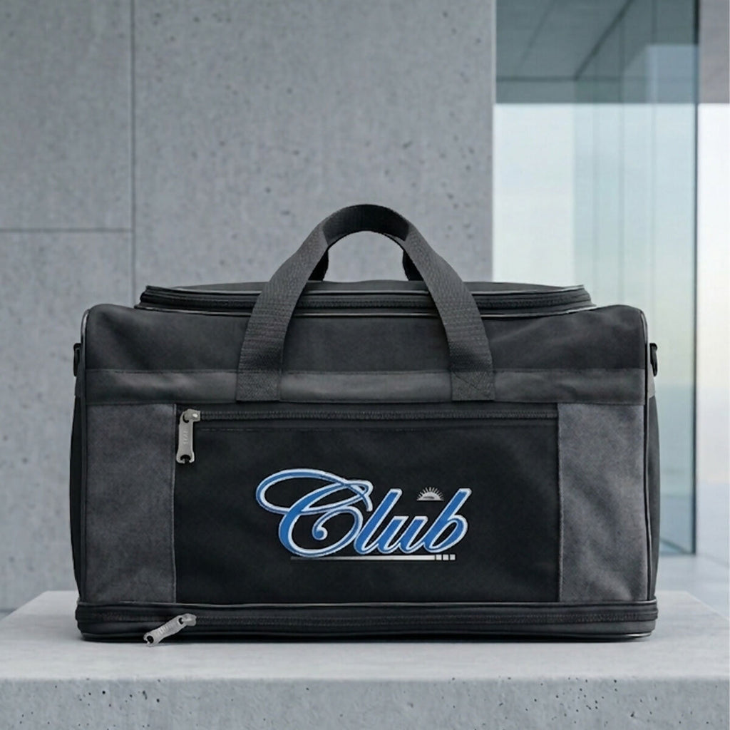 Club Travel Duffel Bag with Shoe Compartment & Shoulder Strap (Multicolor)