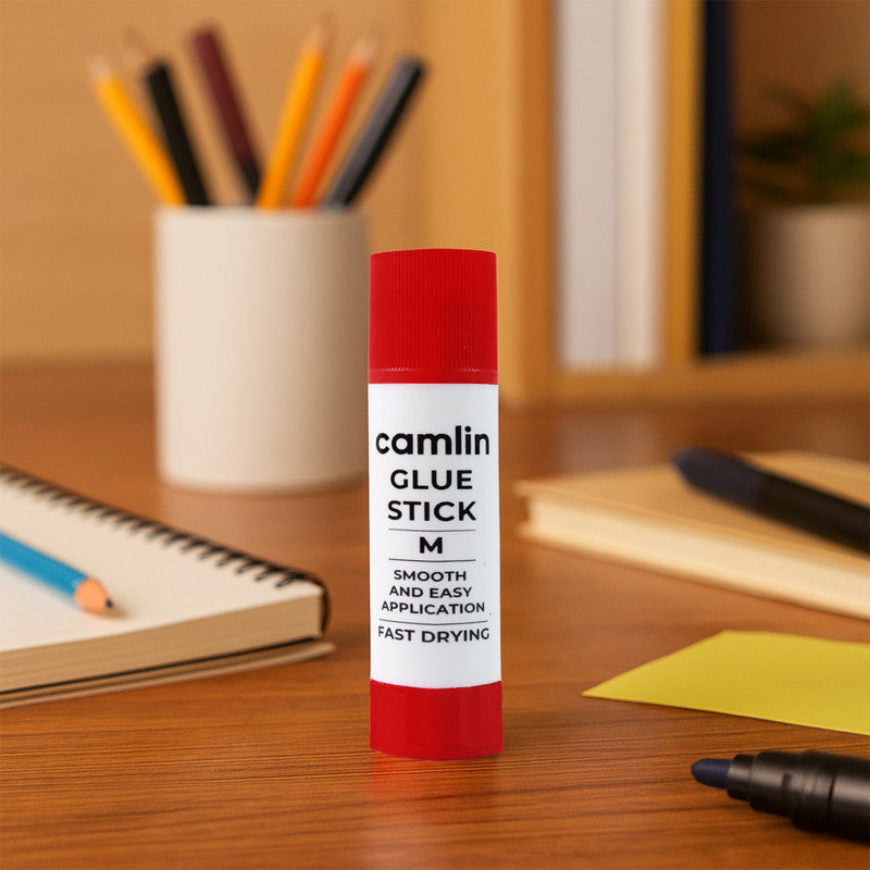 Camlin Glue Stick – Medium Size Smooth and Easy Application Fast Drying Adhesive (8 Gm)