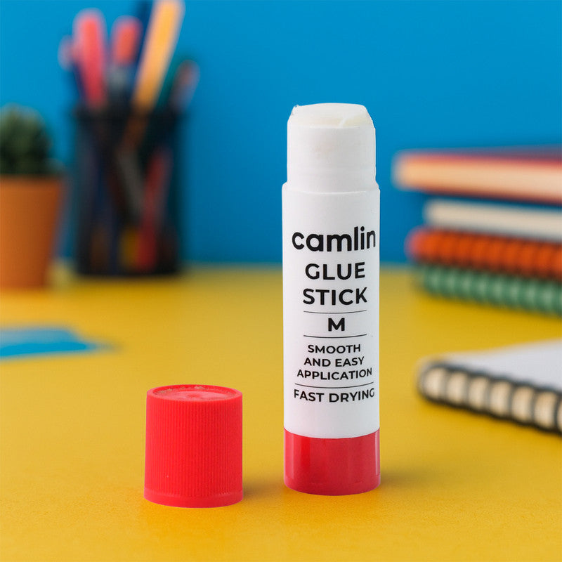 Camlin Glue Stick – Medium Size Smooth and Easy Application Fast Drying Adhesive (8 Gm)