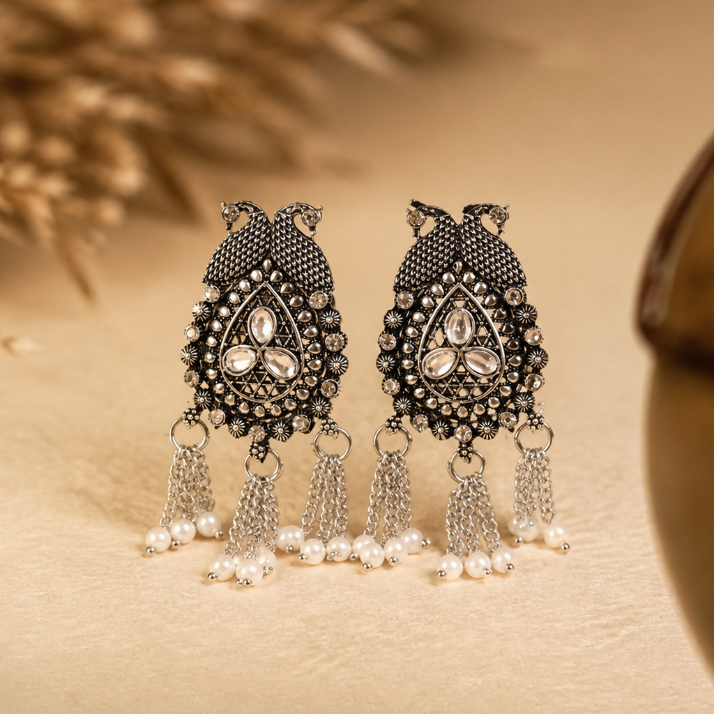 Traditional Pearl Necklace with Designer Pendant Set