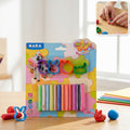 Kids Modelling Clay Set with 12 Colors & Shape Cutters Creative Learning Activity Toy Kit