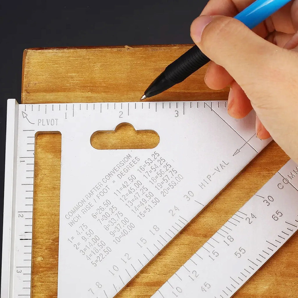 Light Weight Double Side Scale Triangle Measurement Hand Tool