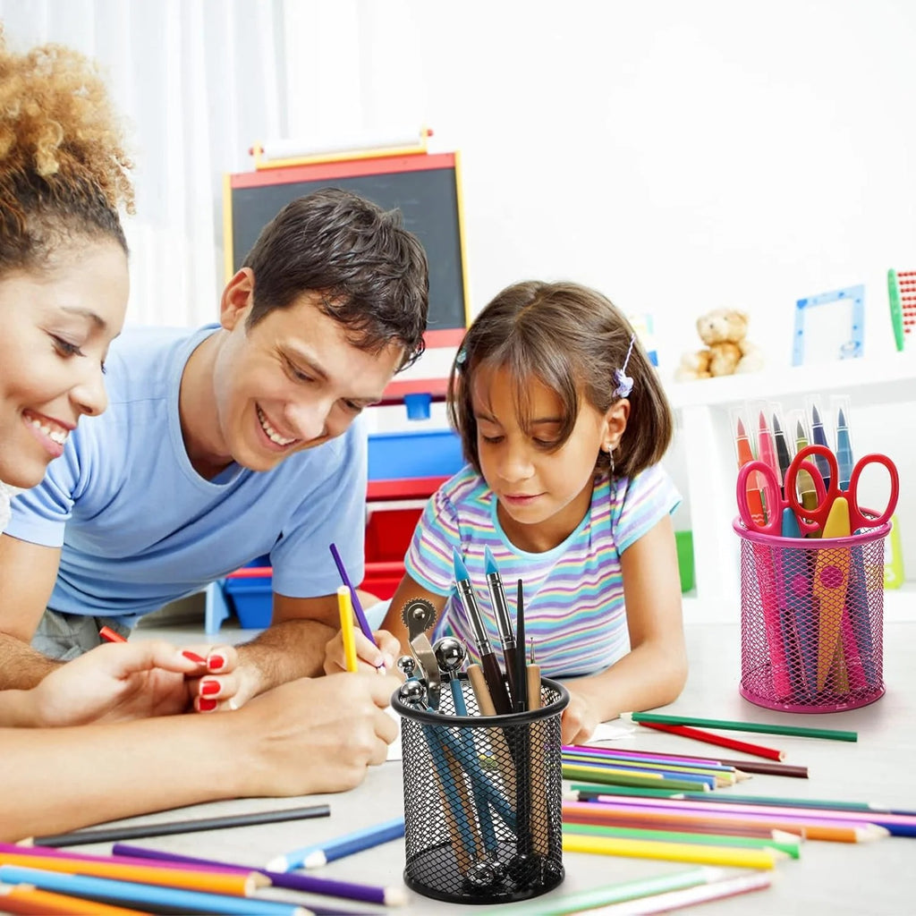 Metal Mesh Pen Holder for Desk (1 Pc): Pen Stand