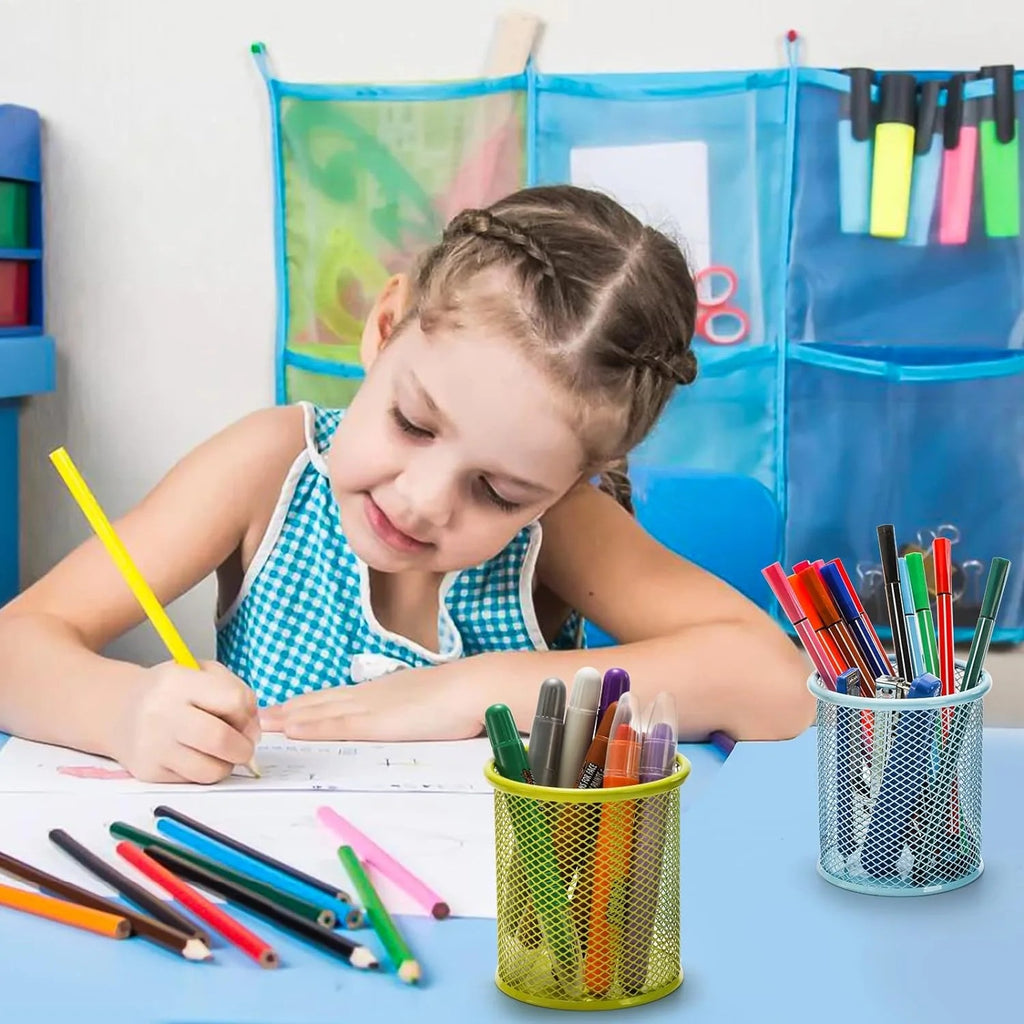 Metal Mesh Pen Holder for Desk (1 Pc): Pen Stand