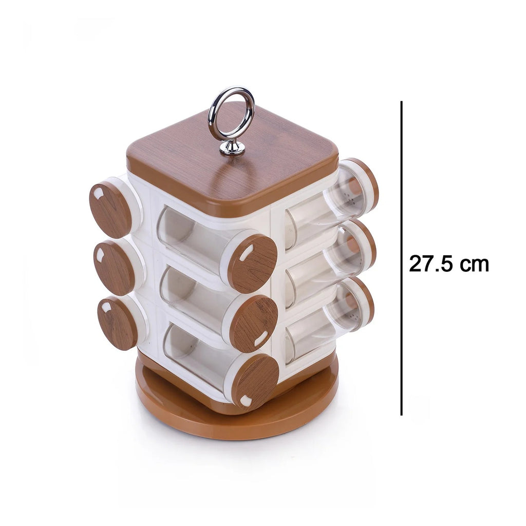 Ganesh 12-Jar Revolving Spice Rack Masala Box