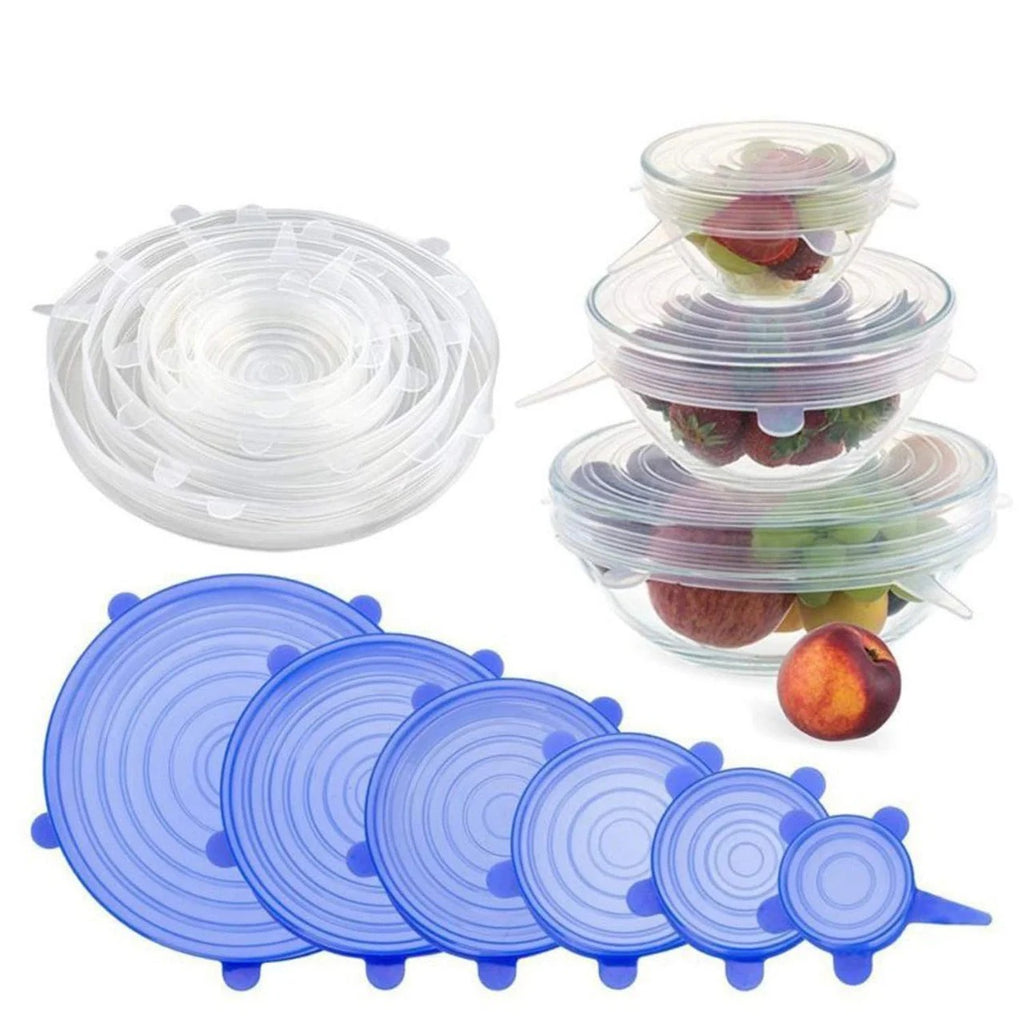 Silicone Lid Set – Stretchable Lids for Containers & Covers